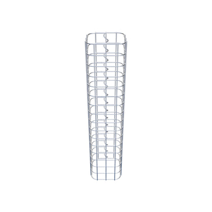 Gabionpelare fyrkant 17 cm x 17 cm, 80 cm hög, MW 5 cm x 5 cm