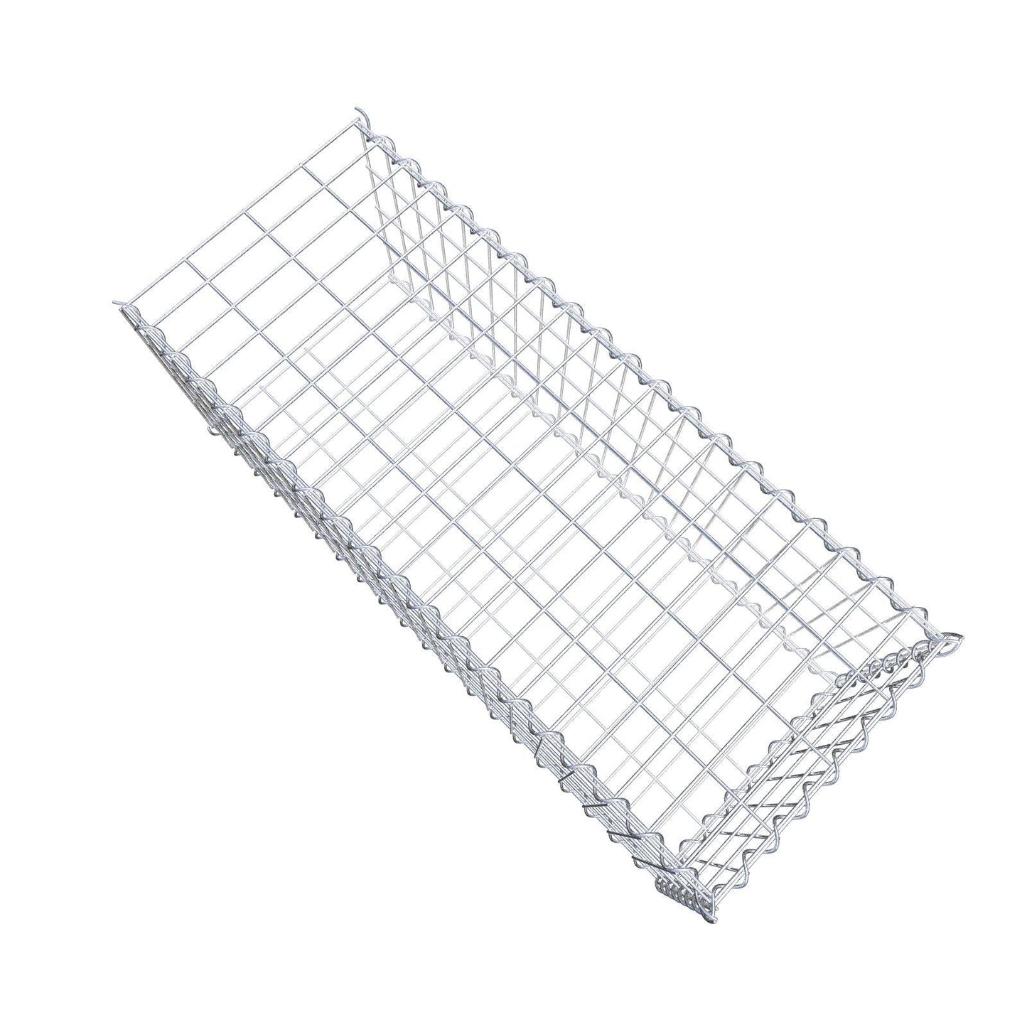 Opvokset gabion type 2 100 cm x 40 cm x 40 cm (L x H x D), maskestørrelse 5 cm x 10 cm, spiral