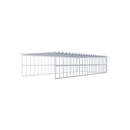 Extra gabion typ 4 100 cm x 20 cm x 40 cm (L x H x D), maskstorlek 5 cm x 10 cm, spiral