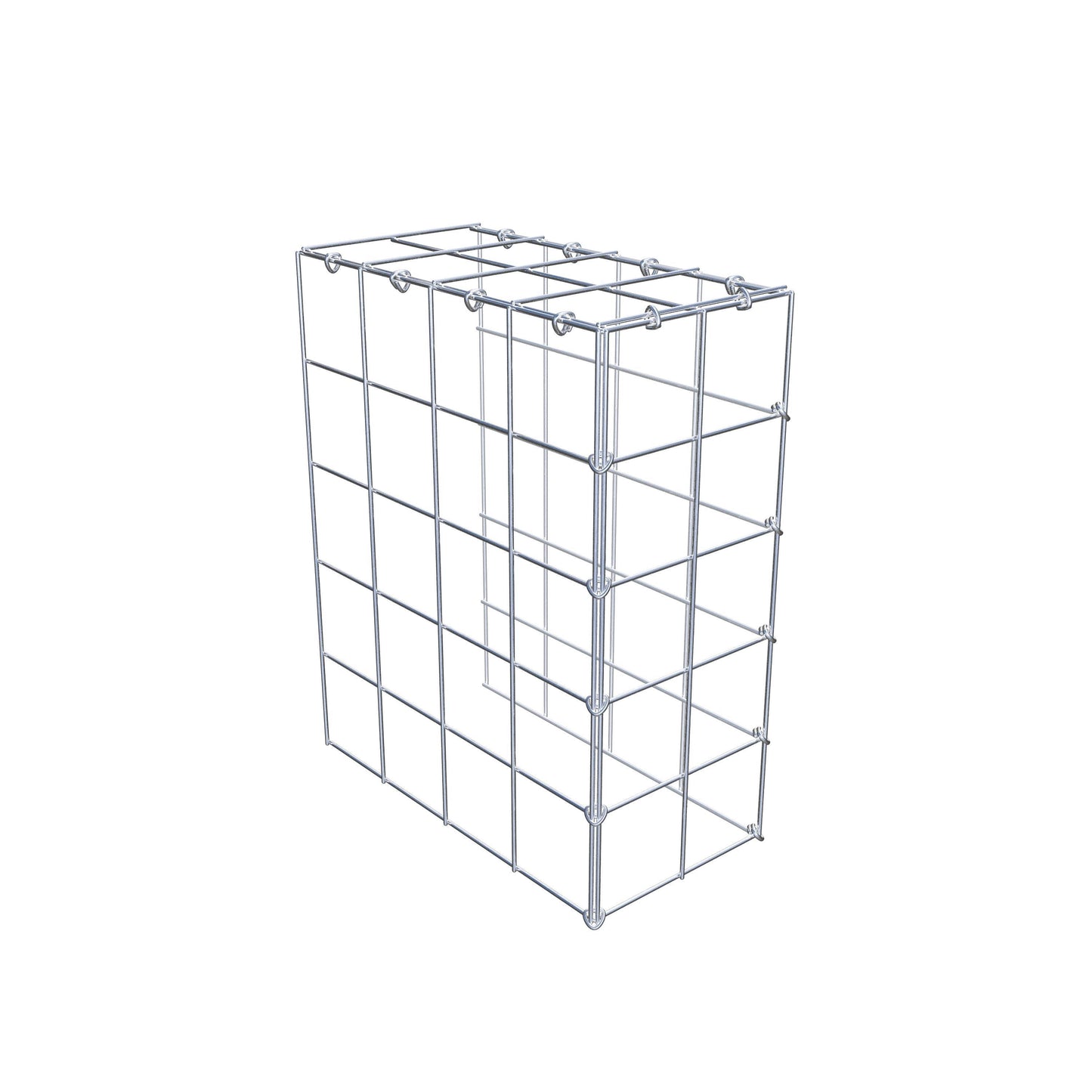 Monteret gabion type 4 50 cm x 40 cm x 20 cm (L x H x D), maskestørrelse 10 cm x 10 cm, C-ring