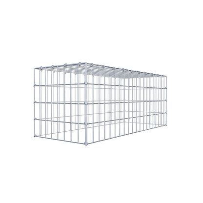 Gabião Tipo 3 100 cm x 40 cm x 40 cm (C x A x P), malhagem 5 cm x 10 cm, anel C