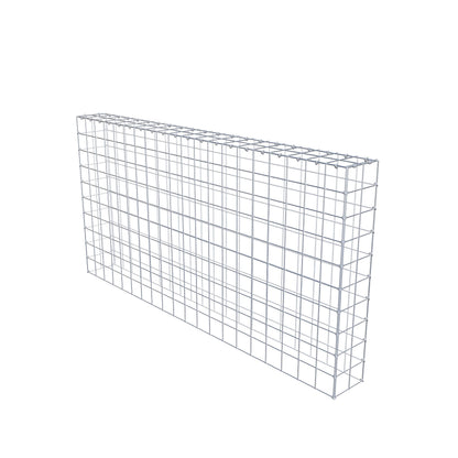 Monteret gabion type 3 200 cm x 100 cm x 20 cm (L x H x D), maskestørrelse 10 cm x 10 cm, C-ring