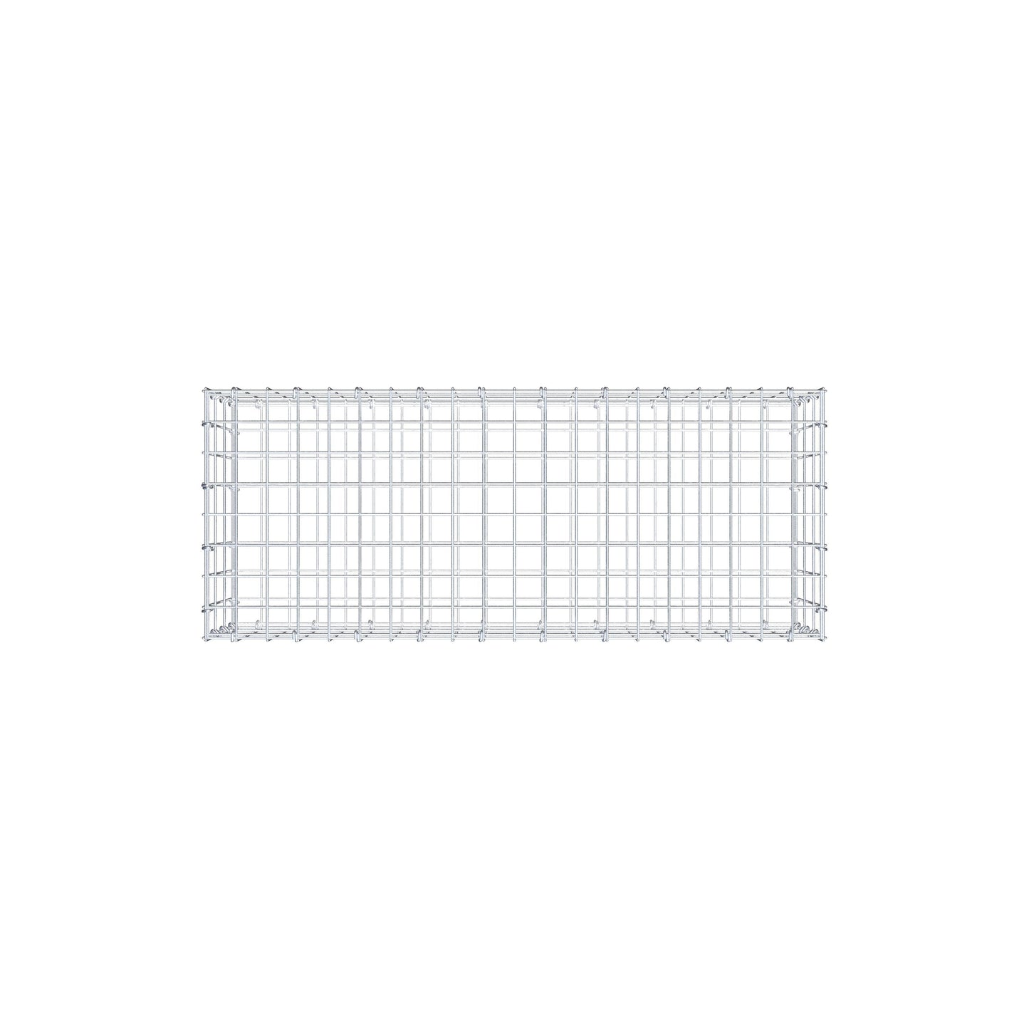 Gabion 100 cm x 30 cm x 40 cm (L x H x D), maskestørrelse 5 cm x 10 cm, C-ring