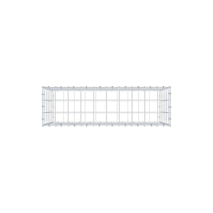 Gabione 100 cm x 60 cm x 30 cm (L x H x T), Maschenweite 10 x 10 cm, Spiralring