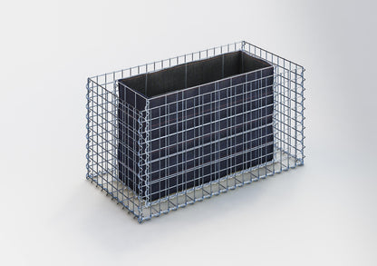 Højbed firkantet 100 cm x 50 cm x 50 cm (L x H x D), maskestørrelse 5 x 5 cm, vægtykkelse 10 cm