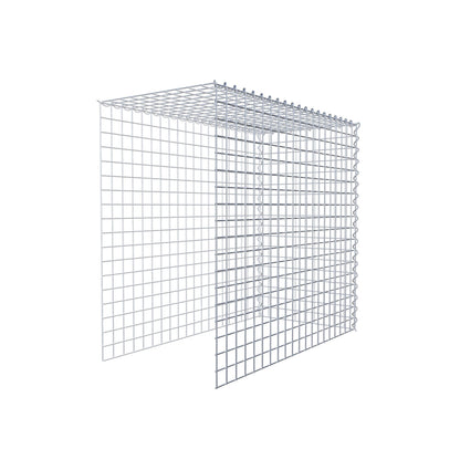 Opvokset gabion type 4 100 cm x 90 cm x 50 cm (L x H x D), maskestørrelse 5 cm x 5 cm, spiral