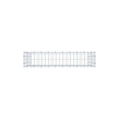 Gabion 100 cm x 80 cm x 20 cm (L x H x D), mesh size 5 x 10 cm, spiral ring
