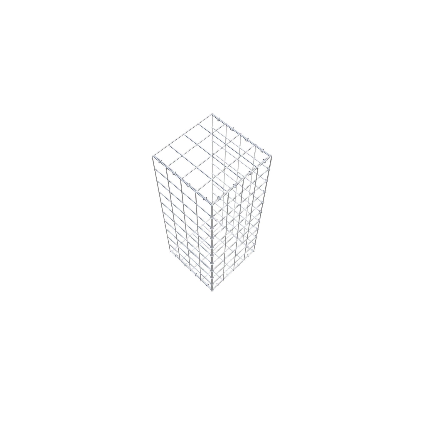 Gabbione aggiuntivo di tipo 2 100 cm x 40 cm x 40 cm (L x H x P), maglia 10 cm x 10 cm, anello a C