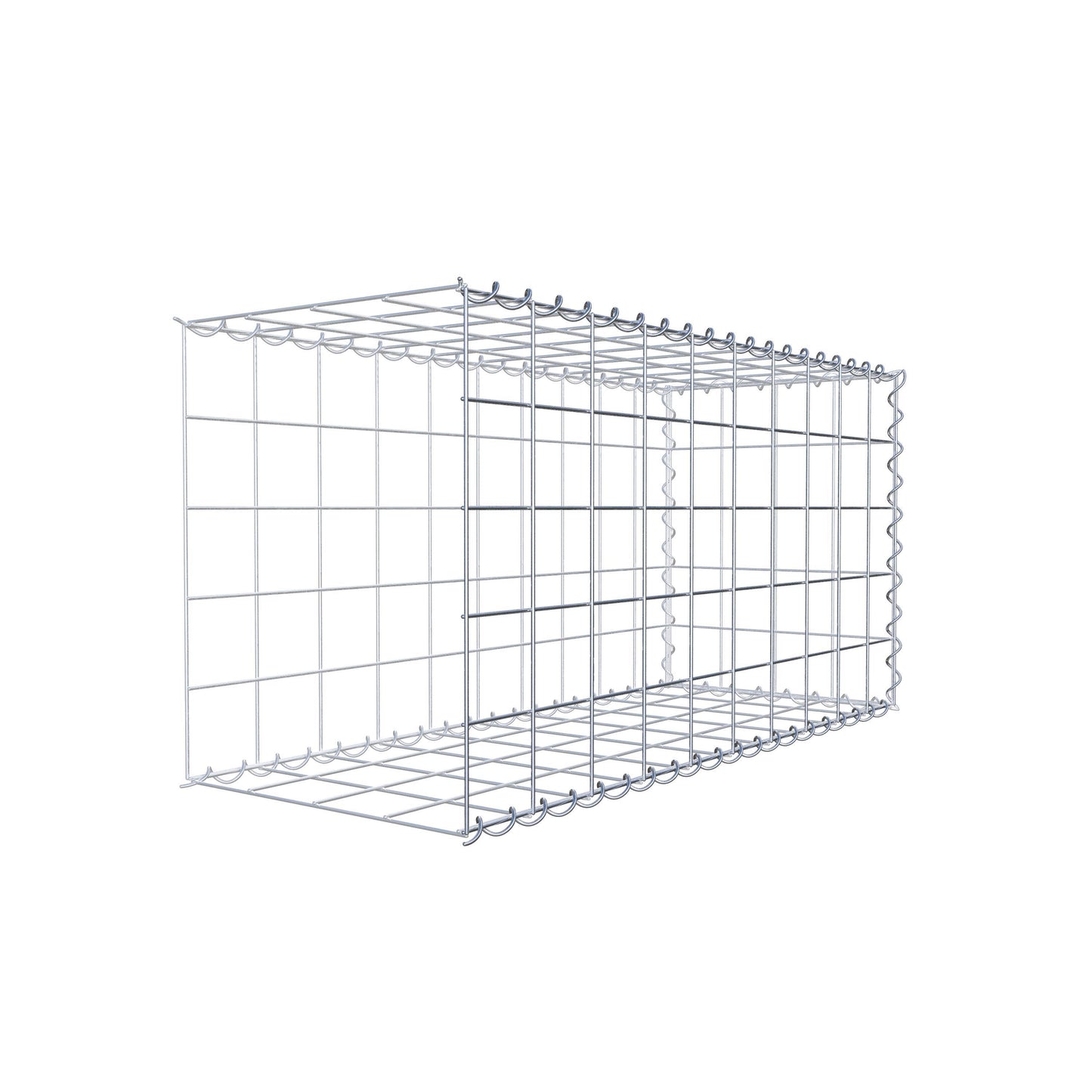 Gavión complementario tipo 2 100 cm x 50 cm x 40 cm (L x A x P), malla 10 cm x 10 cm, espiral