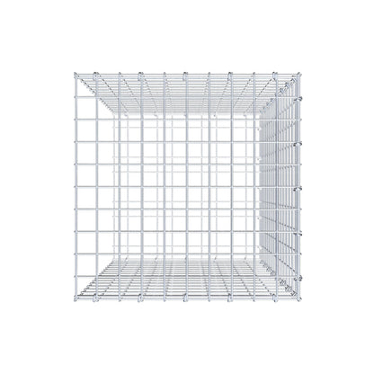 Mounted gabion type 2 80 cm x 50 cm x 50 cm (L x H x D), mesh size 5 cm x 5 cm, C-ring
