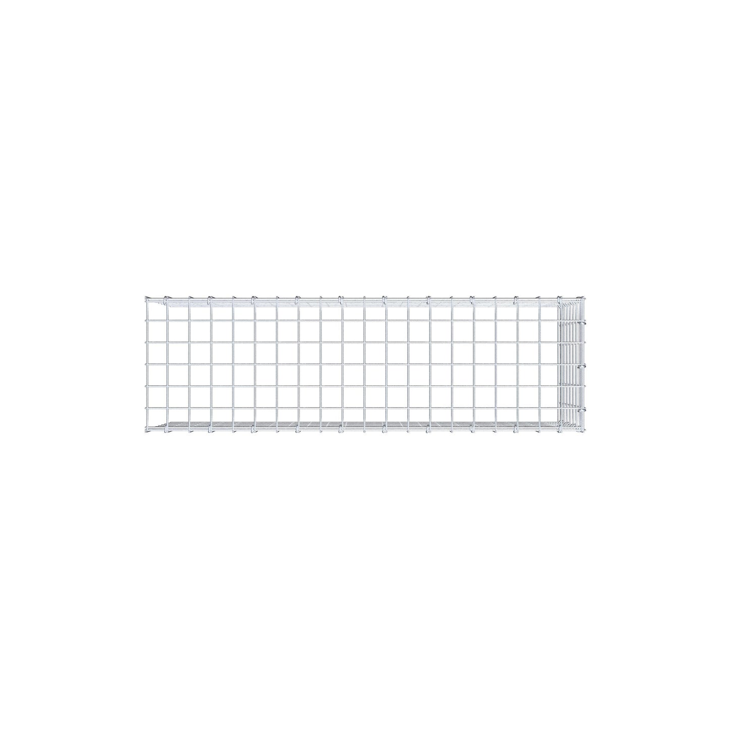 Opzetpaal type 4 100 cm x 40 cm x 30 cm (L x H x D), maaswijdte 5 cm x 5 cm, C-ring