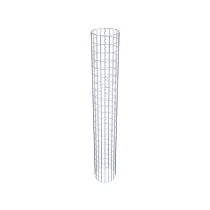 Gabion column around 32 cm diameter, 230 cm height, mesh size 5 cm x 10 cm