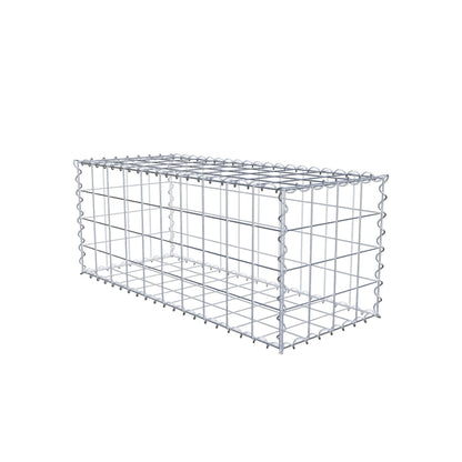 Gabione 100 cm x 40 cm x 40 cm (L x H x T), Maschenweite 10 cm x 10 cm, Spirale