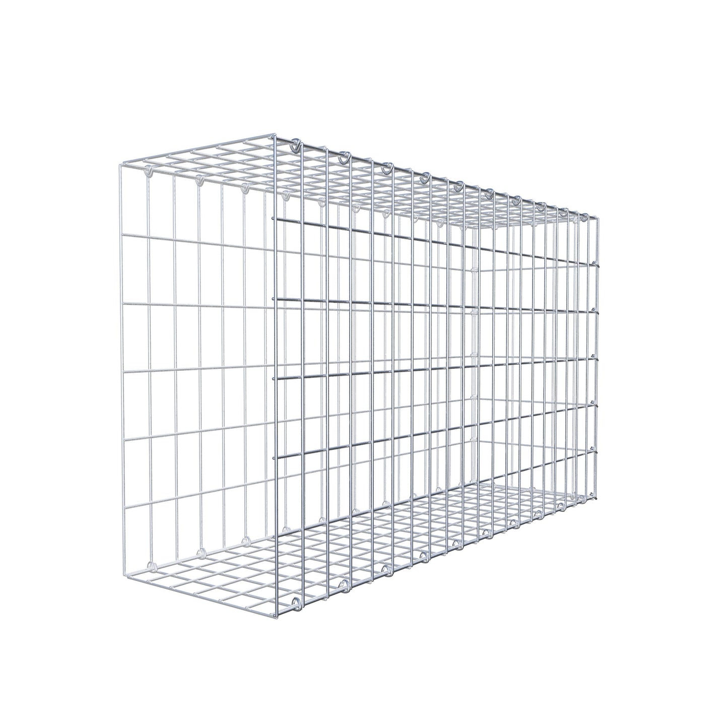 Fourche rapportée type 2 100 cm x 60 cm x 30 cm, mailles 5 cm x 10 cm, anneau en C