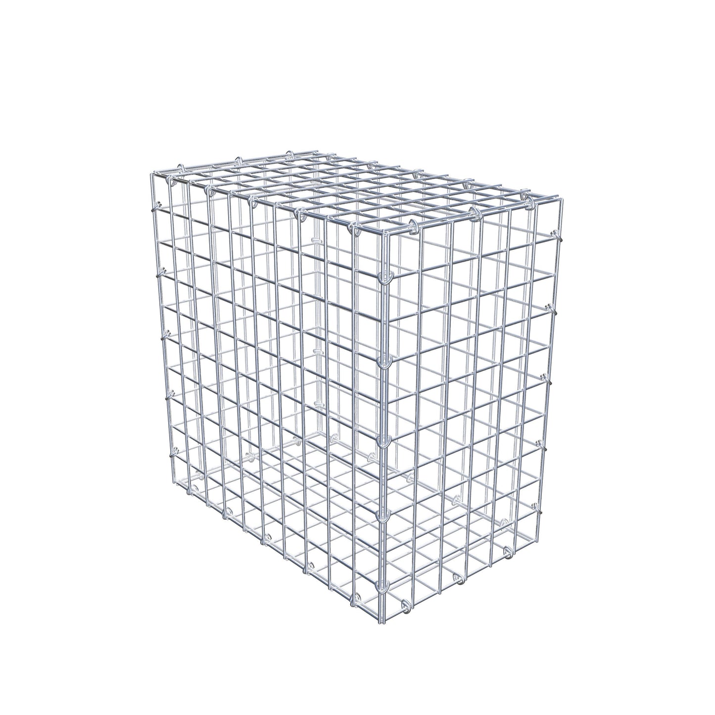 Gabião 50 cm x 50 cm x 30 cm (C x A x P), malhagem 5 cm x 5 cm, anel C