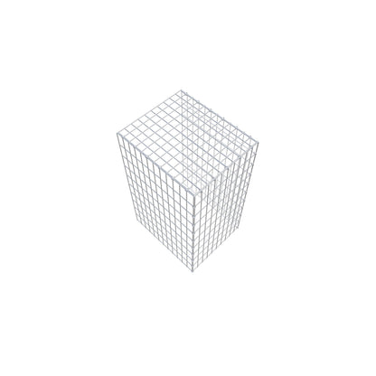 Fourche rapportée type 4 100 cm x 60 cm x 50 cm (L x H x P), mailles 5 cm x 10 cm, anneau C