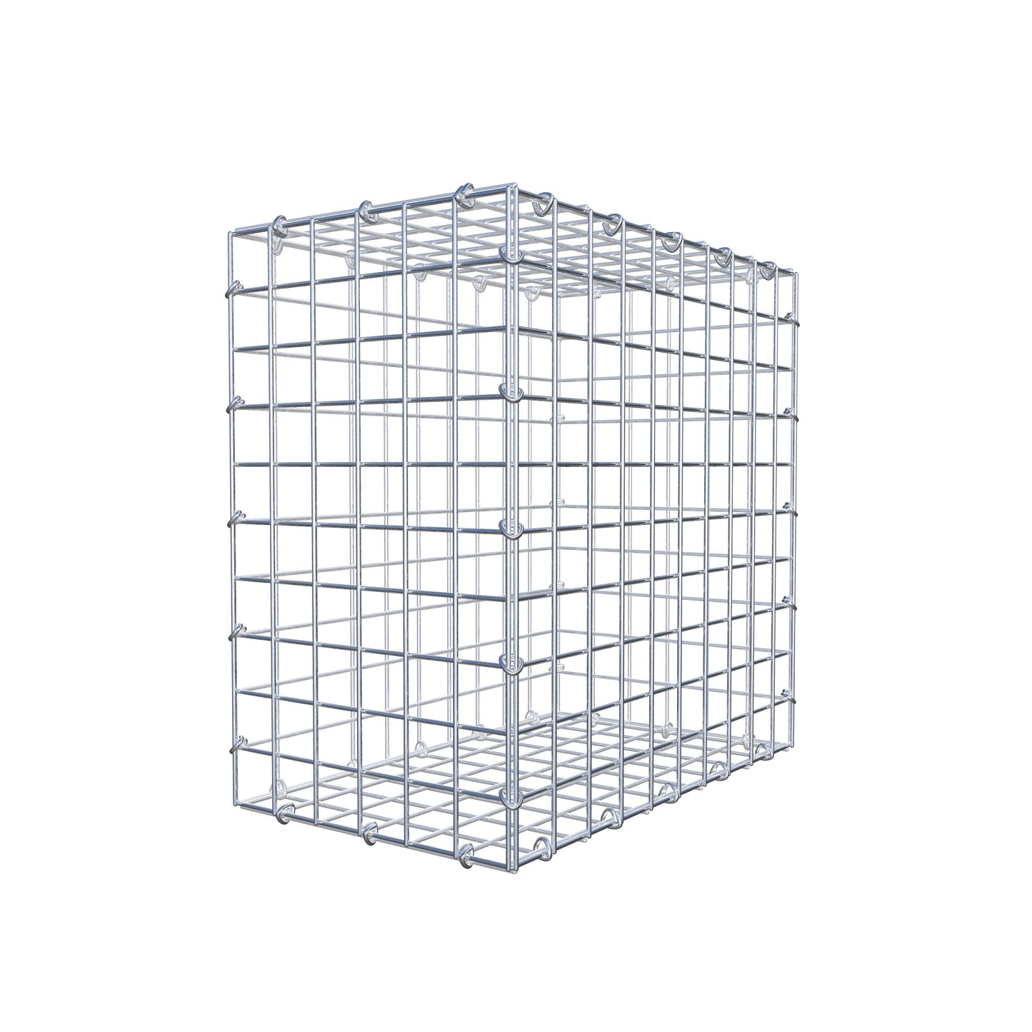 Gabião 50 cm x 50 cm x 30 cm (C x A x P), malhagem 5 cm x 5 cm, anel C
