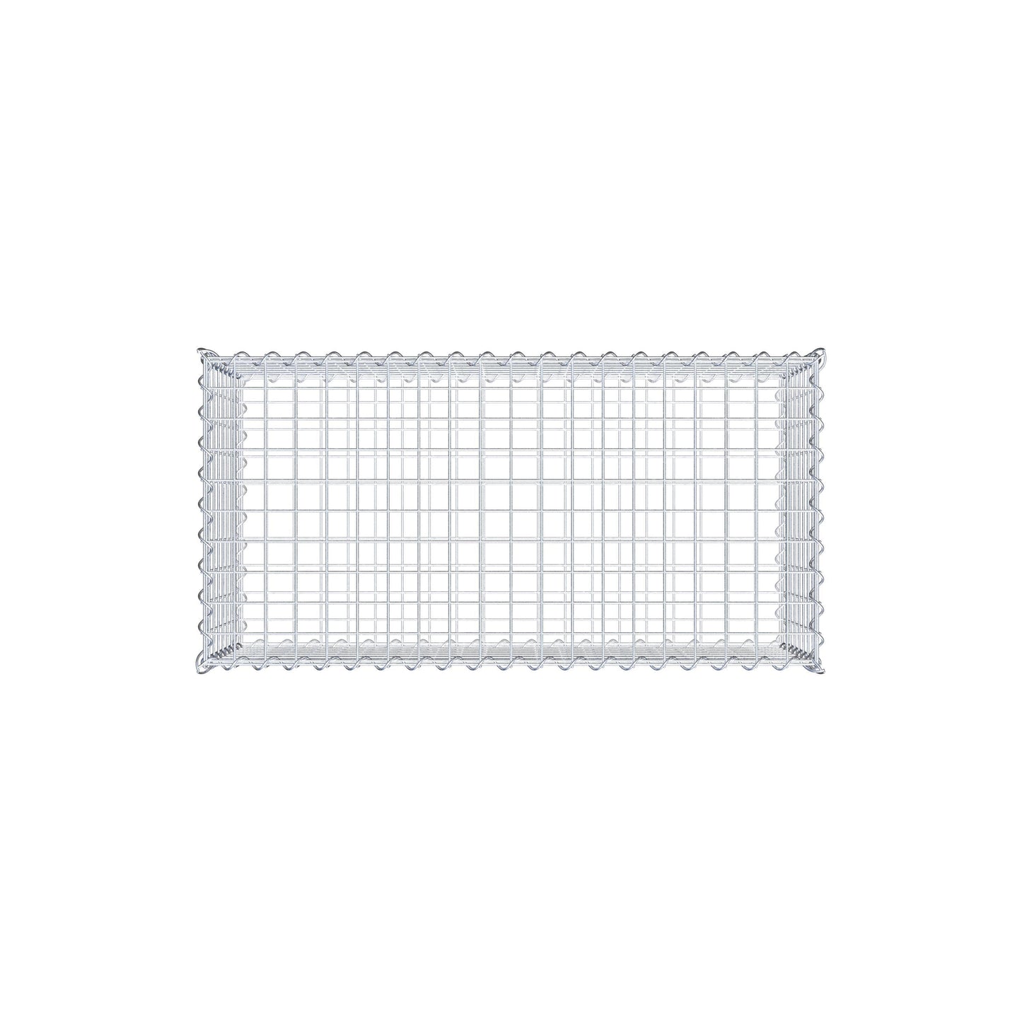 Gabbione 100 cm x 40 cm x 50 cm (L x H x P), maglia 5 cm x 5 cm, spirale