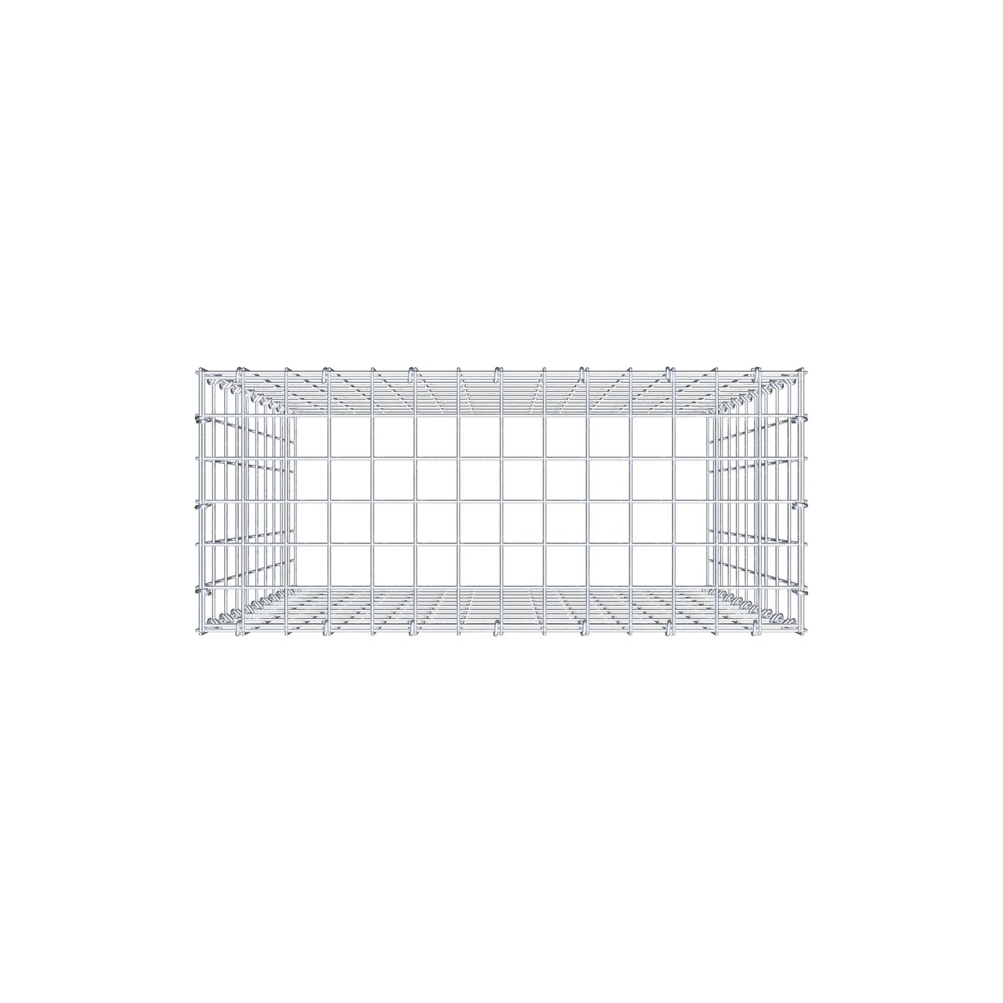 Anbaugabione Typ 3 100 cm x 70 cm x 30 cm (L x H x T), Maschenweite 5 cm x 10 cm, C-Ring