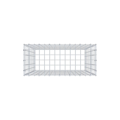 Anbaugabione Typ 3 100 cm x 70 cm x 30 cm (L x H x T), Maschenweite 5 cm x 10 cm, C-Ring