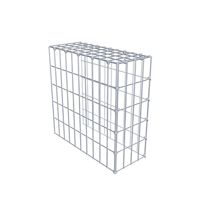 Fourche rapportée type 4 50 cm x 50 cm x 20 cm (L x H x P), mailles 5 cm x 10 cm, anneau en C