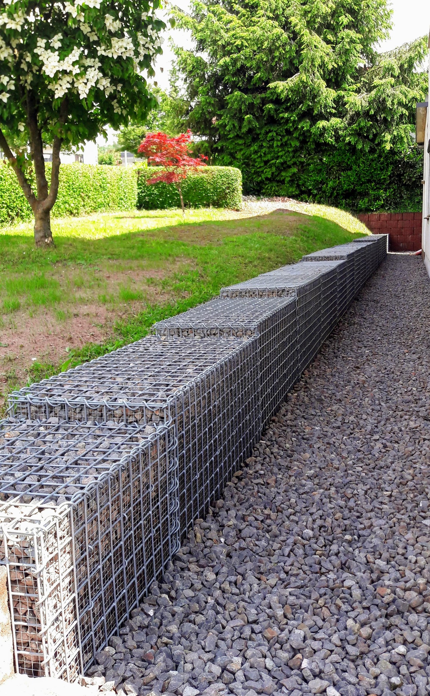 2er Set Gabionen 100 cm x 50 cm x 50 cm (L x H x T), Maschenweite 5 x 5 cm, Spirale