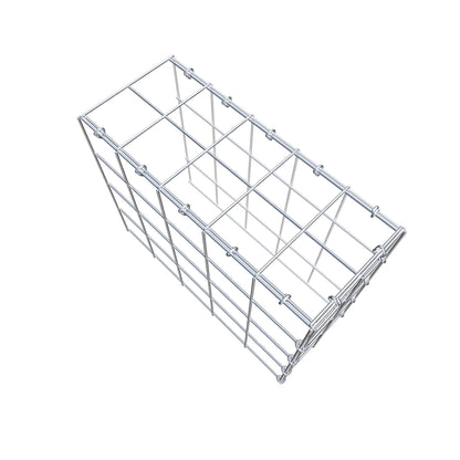 Monteret gabion type 4 50 cm x 40 cm x 20 cm (L x H x D), maskestørrelse 10 cm x 10 cm, C-ring