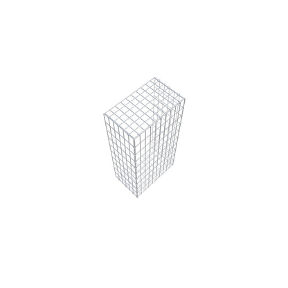 Gabião tipo 2 100 cm x 30 cm x 50 cm, malhagem 5 cm x 10 cm, anel C
