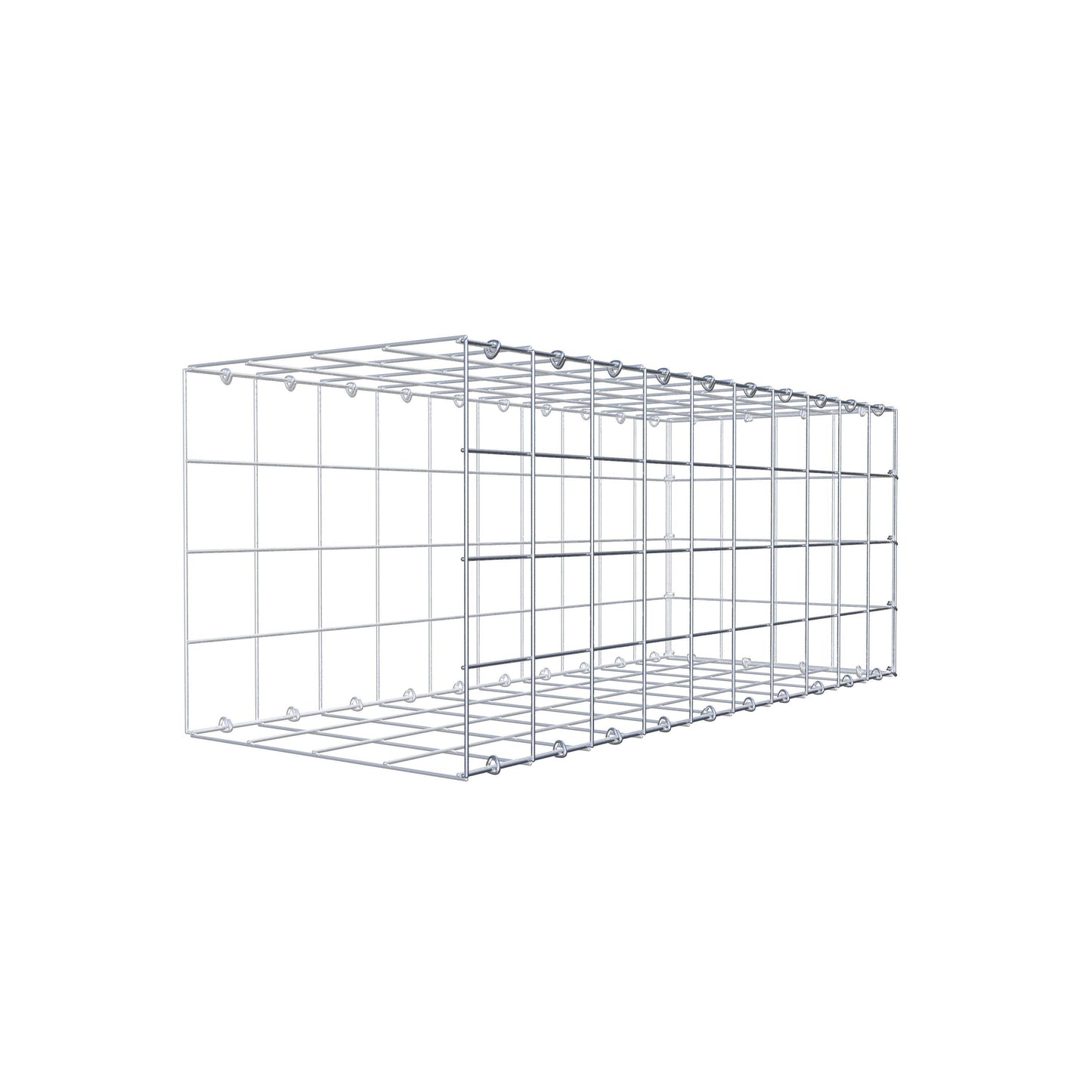 Gabbione aggiuntivo di tipo 2 100 cm x 40 cm x 40 cm (L x H x P), maglia 10 cm x 10 cm, anello a C