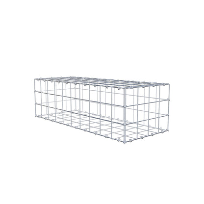 Gabion 100 cm x 30 cm x 40 cm (L x H x D), mesh size 10 cm x 10 cm, C-ring