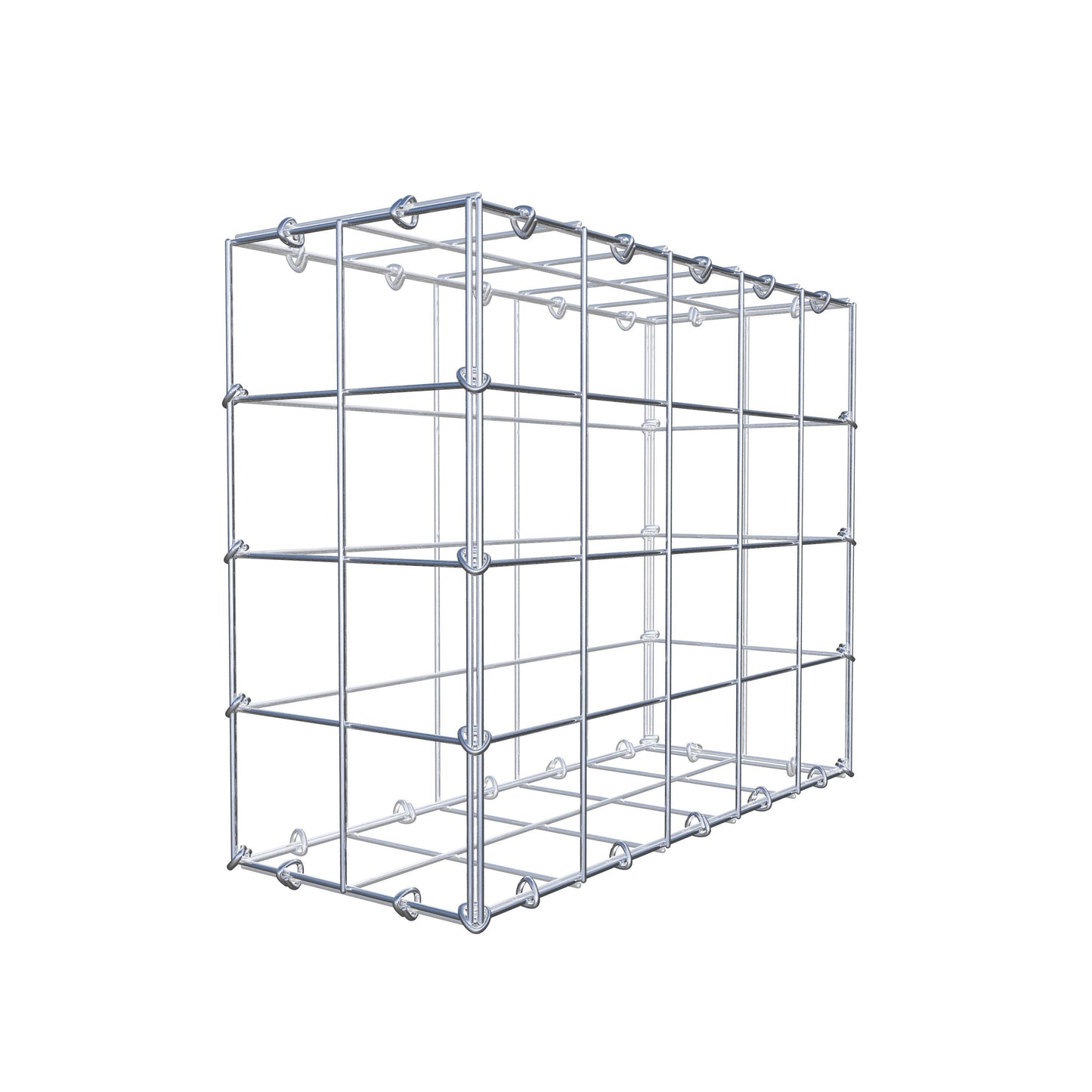 Gabião 50 cm x 40 cm x 20 cm (C x A x P), malhagem 10 cm x 10 cm, anel C