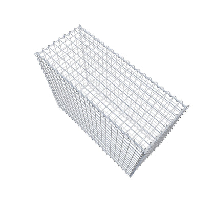 Gavión 100 cm x 80 cm x 40 cm (L x A x P), luz de malla 5 cm x 5 cm, en espiral