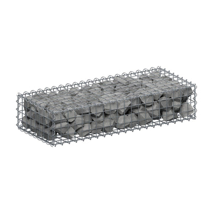 Gabion 100 cm x 20 cm x 40 cm (L x H x D), mesh size 5 cm x 5 cm, spiral