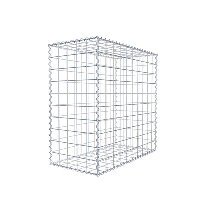 Lot de 2 gabions 100 cm x 100 cm x 50 cm (L x H x P), mailles 10 x 10 cm, spirale