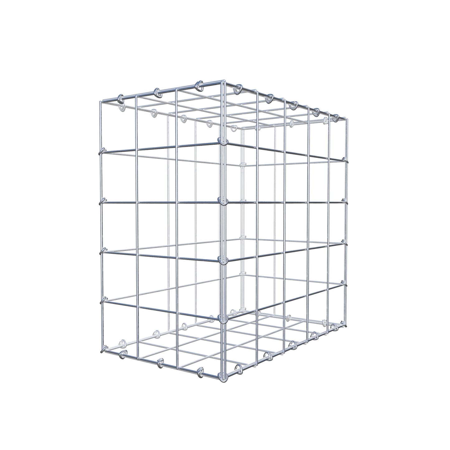 Gabião 50 cm x 50 cm x 30 cm (C x A x P), malhagem 10 cm x 10 cm, anel C