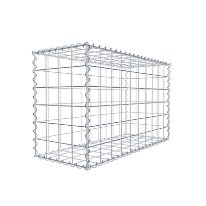 Gabione 100 cm x 60 cm x 40 cm (L x H x T), Maschenweite 10 cm x 10 cm, Spirale