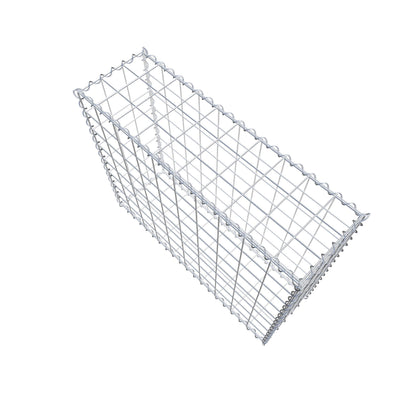 Gabione 100 cm x 80 cm x 30 cm (L x H x T), Maschenweite 10 cm x 10 cm, Spirale