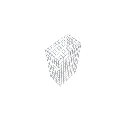 Anbaugabione Typ 4 100 cm x 30 cm x 50 cm (L x H x T), Maschenweite 5 cm x 10 cm, C-Ring