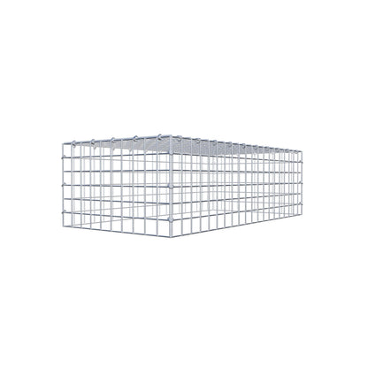 Gabbione aggiuntivo di tipo 3 100 cm x 30 cm x 50 cm (L x H x P), maglia 5 cm x 5 cm, anello a C