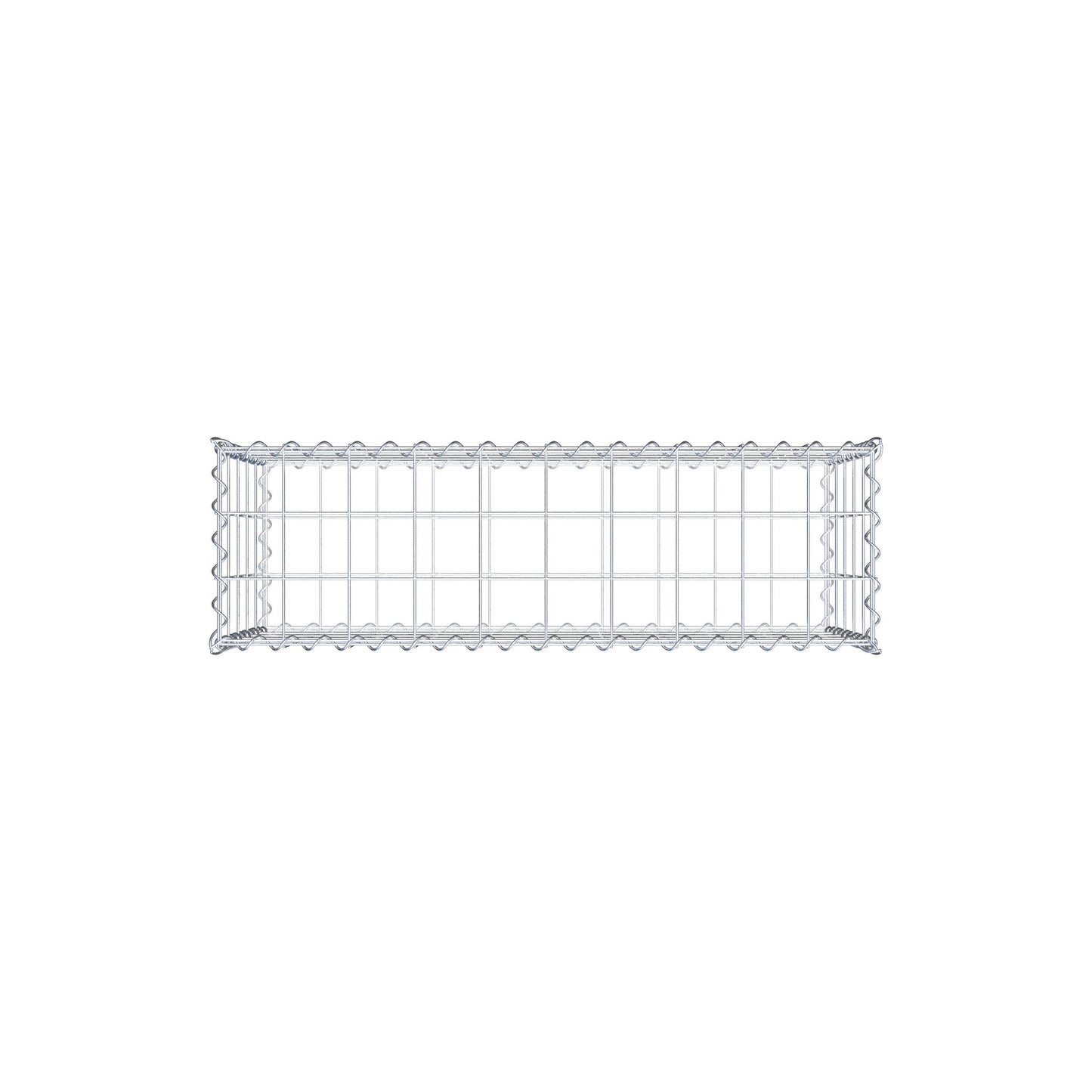 Gabione 100 cm x 50 cm x 30 cm (L x H x T), Maschenweite 10 cm x 10 cm, Spirale