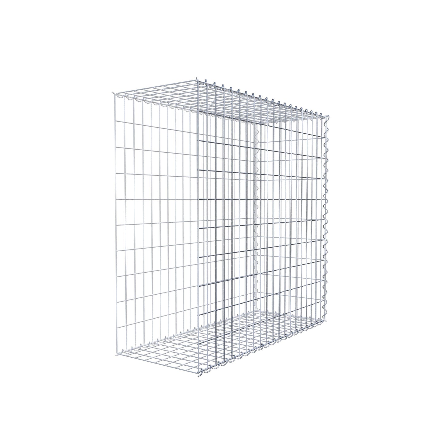 Opvokset gabion type 2 100 cm x 100 cm x 40 cm (L x H x D), maskestørrelse 5 cm x 10 cm, spiral