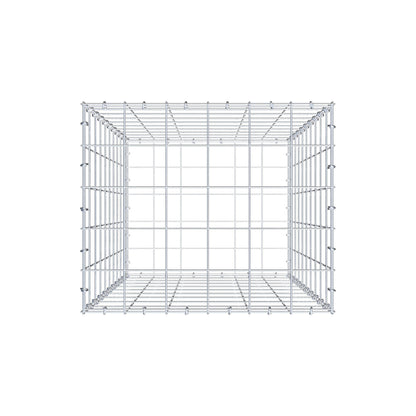 Gabione 100 cm x 60 cm x 50 cm (L x H x T), Maschenweite 10 cm x 10 cm, C-Ring