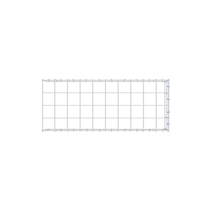 Monteret gabion type 4 100 cm x 20 cm x 40 cm (L x H x D), maskestørrelse 10 cm x 10 cm, C-ring