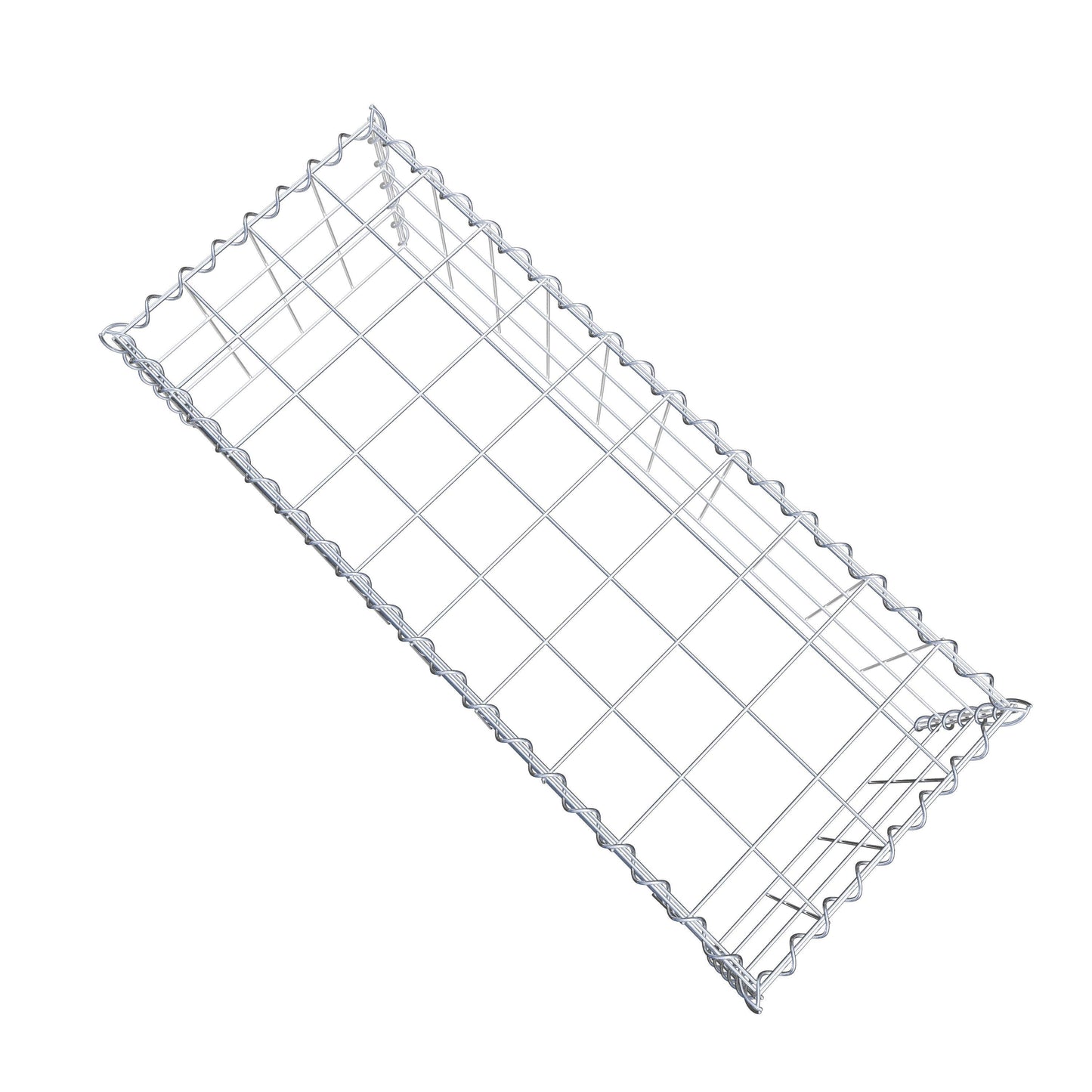 Anbaugabione Typ 3 100 cm x 30 cm x 40 cm (L x H x T), Maschenweite 10 cm x 10 cm, Spirale