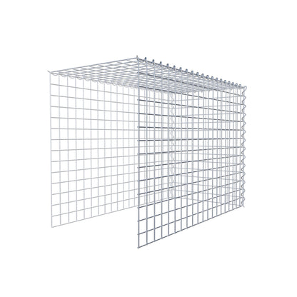 Gabbione aggiuntivo tipo 4 100 cm x 70 cm x 50 cm (L x H x P), dimensione maglia 5 cm x 5 cm, a spirale