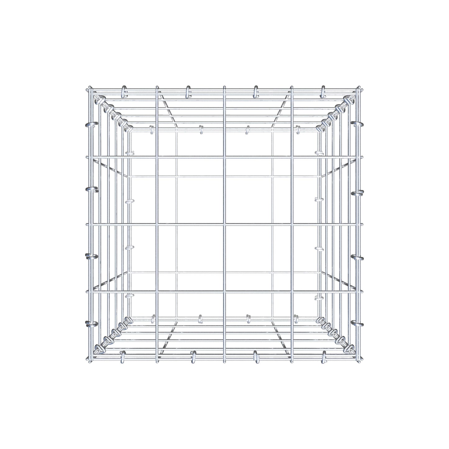 Gabione 50 cm x 40 cm x 40 cm (L x H x T), Maschenweite 10 cm x 10 cm, C-Ring