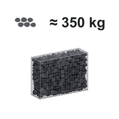 Gabion 100 cm x 70 cm x 30 cm (L x H x P), mailles 5 cm x 5 cm, spirale