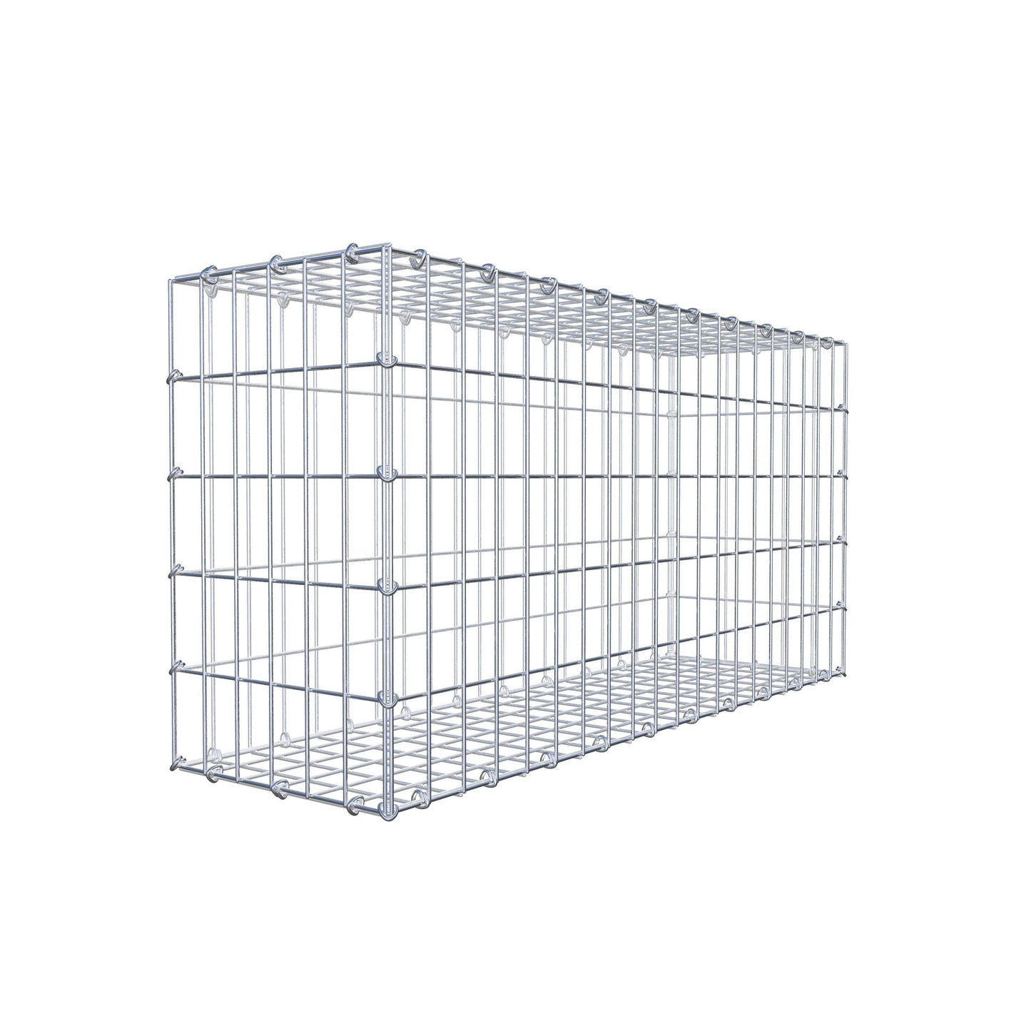 Gabion 100 cm x 50 cm x 30 cm (L x H x D), maskestørrelse 5 cm x 10 cm, C-ring