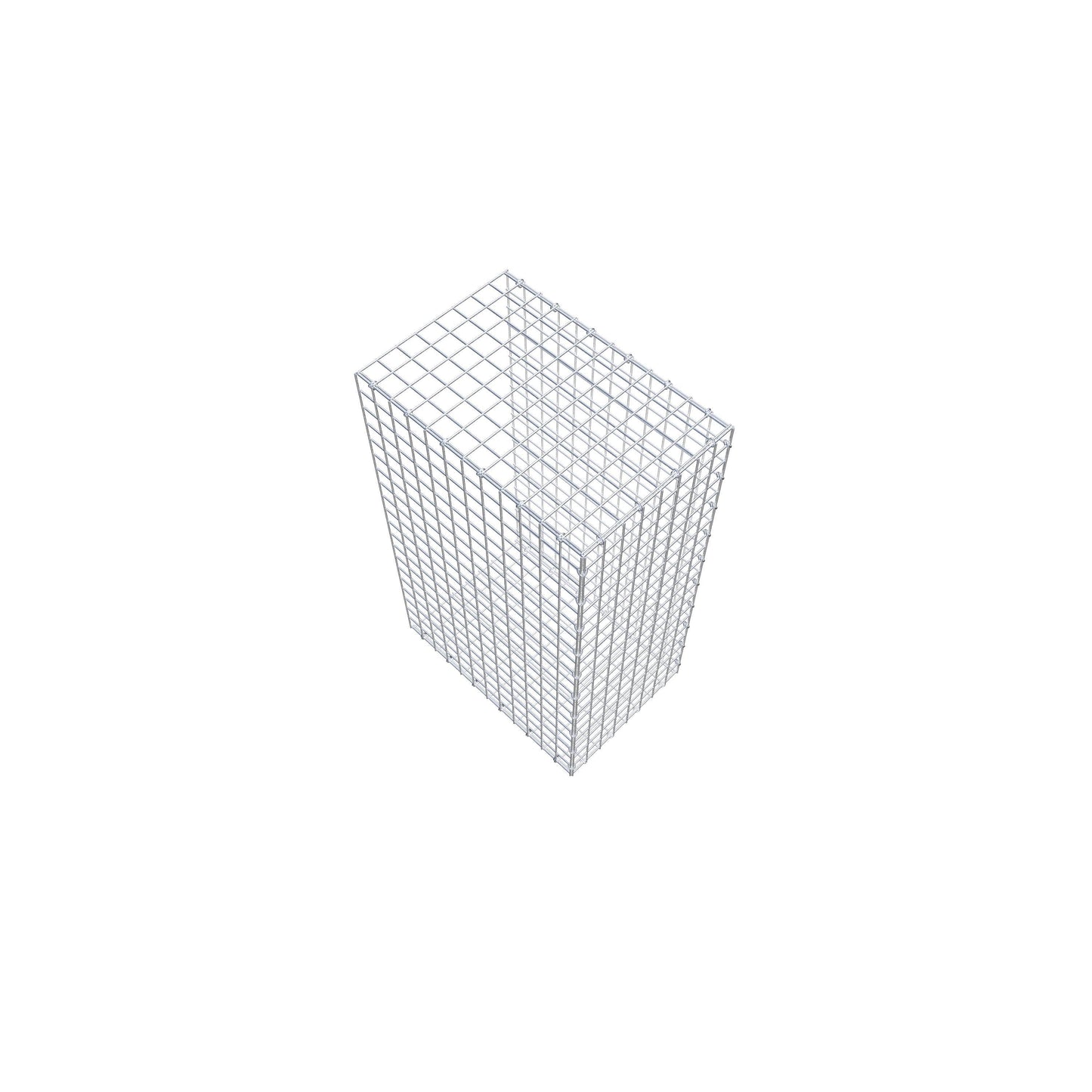 Mounted gabion type 2 100 cm x 60 cm x 40 cm (L x H x D), mesh size 5 cm x 5 cm, C-ring