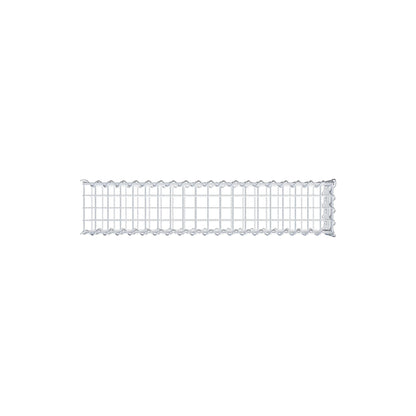Gabion rapporté type 2 100 cm x 20 cm x 20 cm (L x H x P), mailles 5 cm x 5 cm, spirale